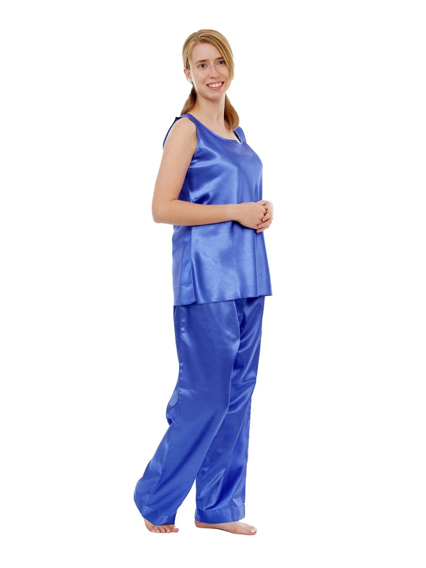 Valerie  Relax & Unwind Women Solid Sando Set For women silky satin Night Suit For Girls/satin/Nighty/For Women’s