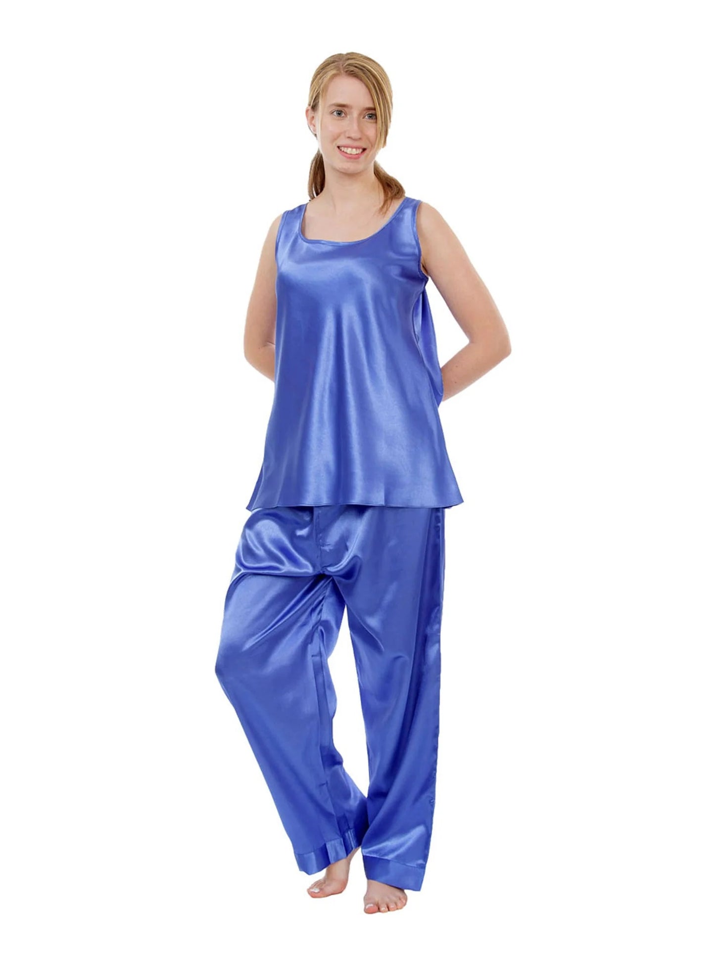 Valerie  Relax & Unwind Women Solid Sando Set For women silky satin Night Suit For Girls/satin/Nighty/For Women’s