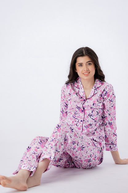 Valerie Rest & Relax Women Printed Pajama Set Nightdress