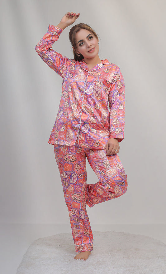 Valerie Women Printed Pajama Set VL-CLASSIC-10