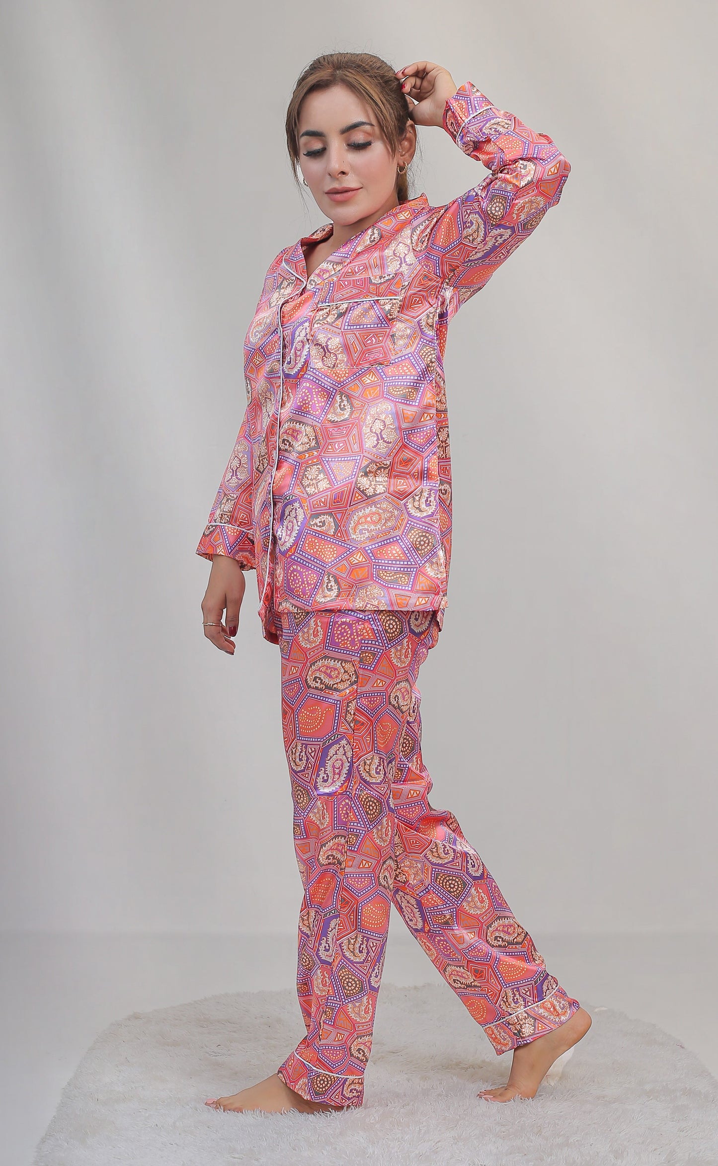 Valerie Women Printed Pajama Set VL-CLASSIC-10