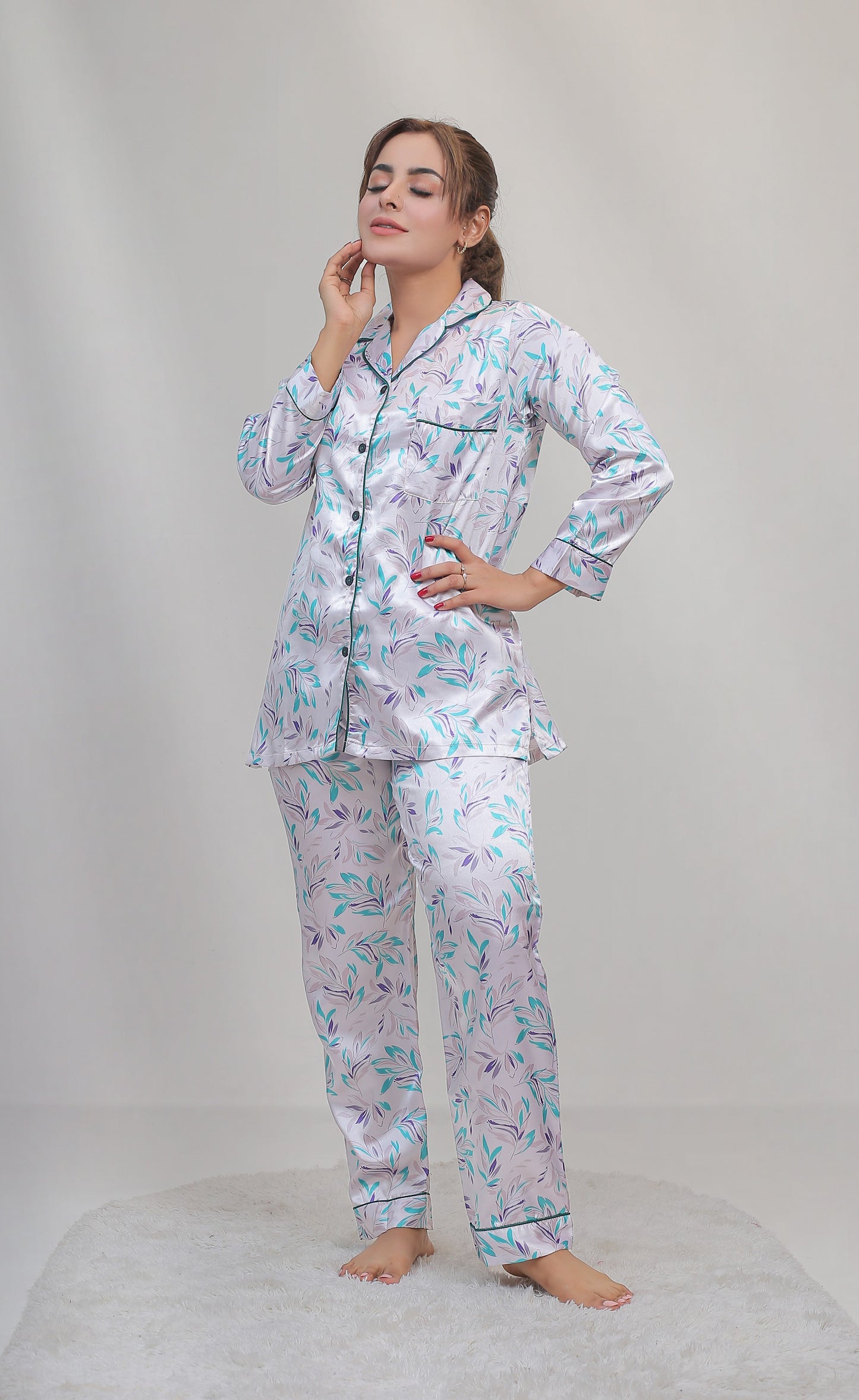 Valerie Women Printed Pajama Set VL-CLASSIC-11