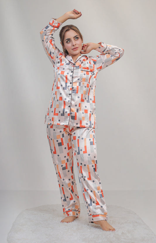 Valerie Women Printed Pajama Set  VL-CLASSIC-15
